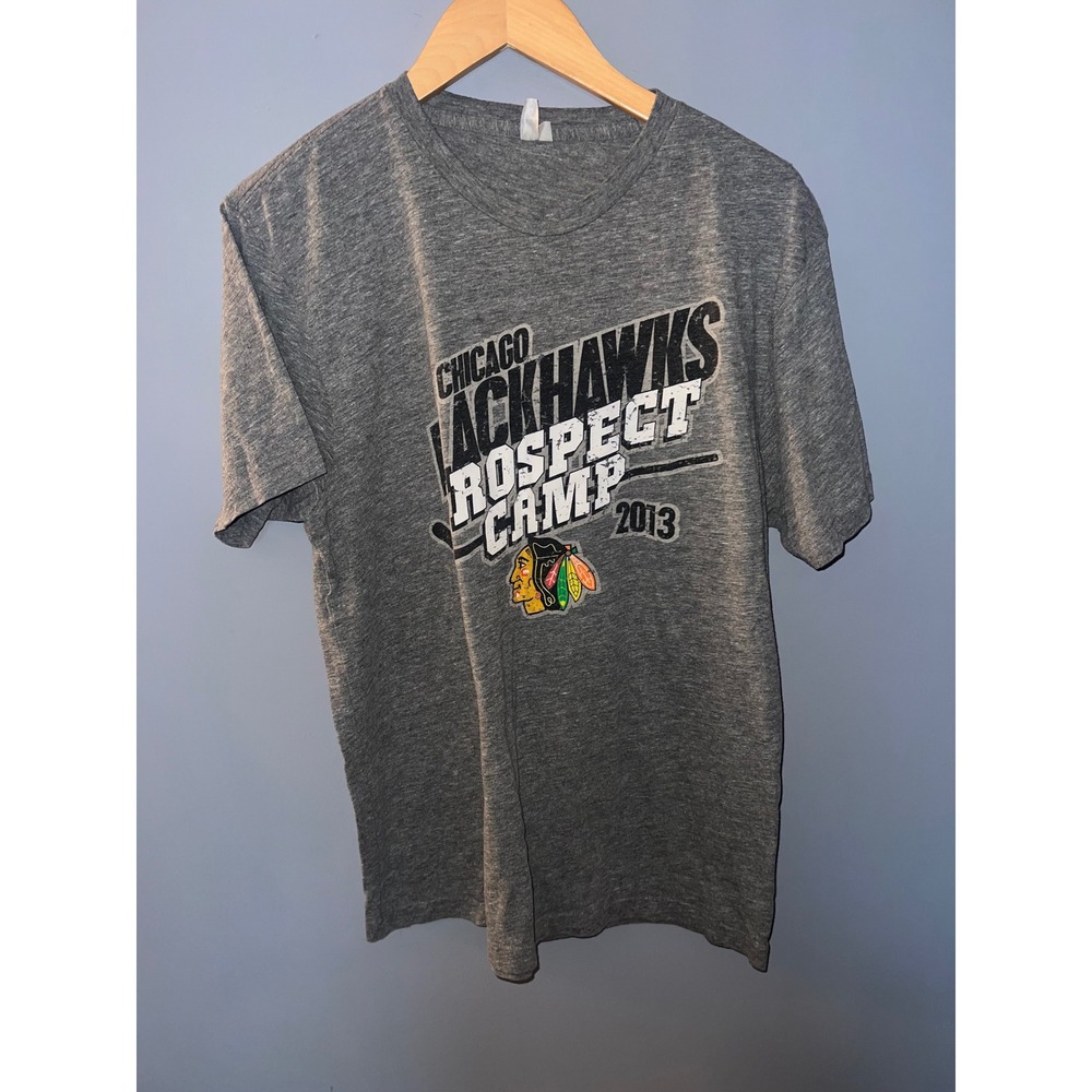 District Threads Chicago Blackhawks Prospect Camp 2013‎ Gray Graphic T-Shirt NHL